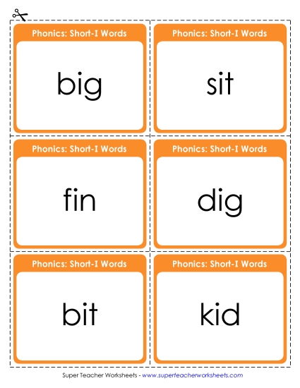 Flashcards (Short I)
