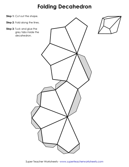 Foldable Decahedron