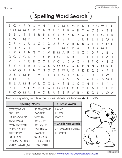 Word Search (Easter) 