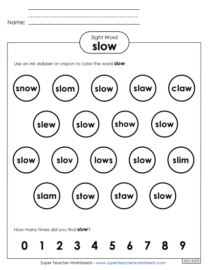 Dab or Color: Slow