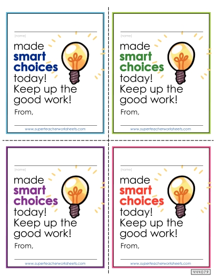 Smart Choices Note