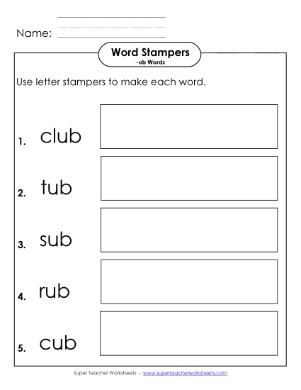 Letter Stampers Activity 