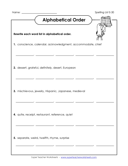 ABC Order Groups (E-30)