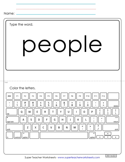 Type the Word: People