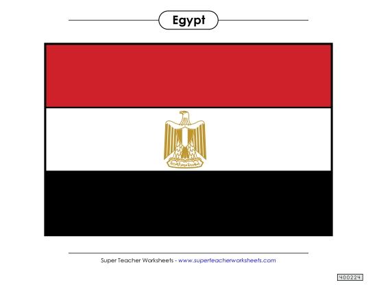 Egyptian Flag (Full Color)