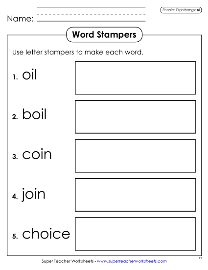 Letter Stampers: OI