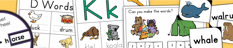 Phonics Worksheets - Consonant Sounds