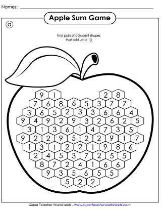 Printable Addition Games