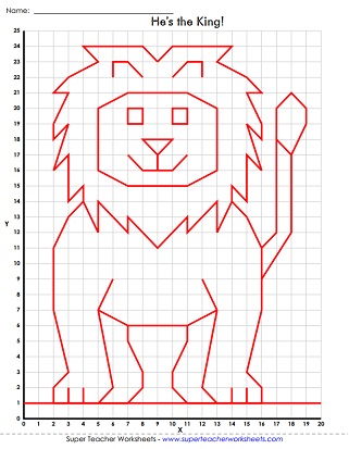 Mystery Graph Art Worksheet - Cartesian