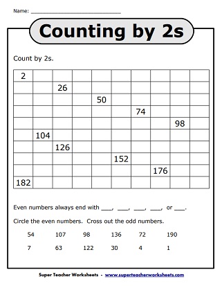 Odd/Even Worksheets (Printable)