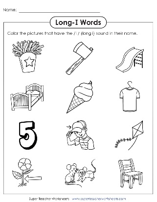 Phonics Worksheet Vowel Sounds