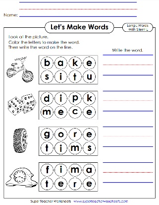 Phonics Long I Worksheet