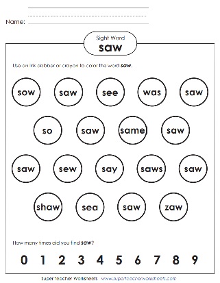 Snap Words for Children
