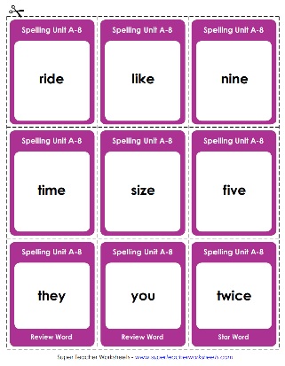 Long I Words - Flashcards