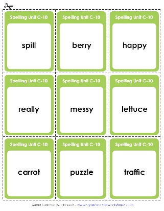 Third Grade Spelling Flashcards