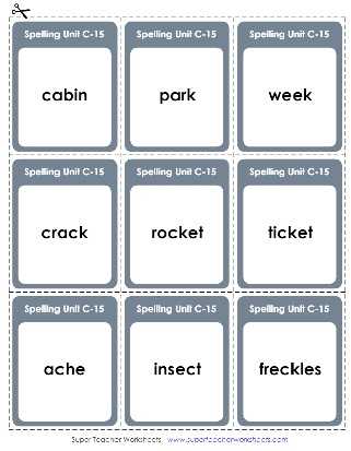 Flashcards Third Grade Spelling
