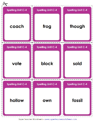 Long and Short O Flashcards