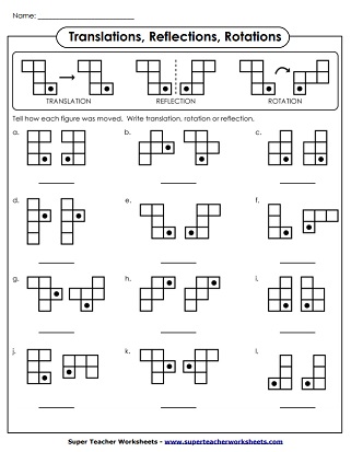 Identifying - Translation, Rotation, Reflection
